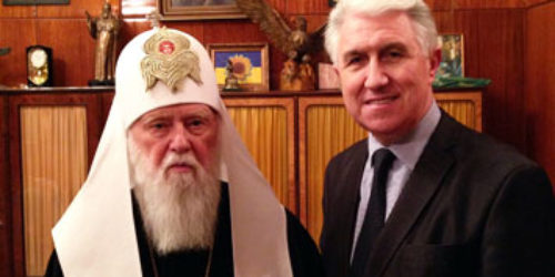 Михайло Паночко привітав Патріарха Філарета із 85-річчям