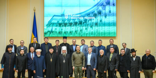 Спільні заходи з протидії російській агресії обговорили Прем’єр-міністр Денис Шмигаль та Всеукраїнська Рада Церков