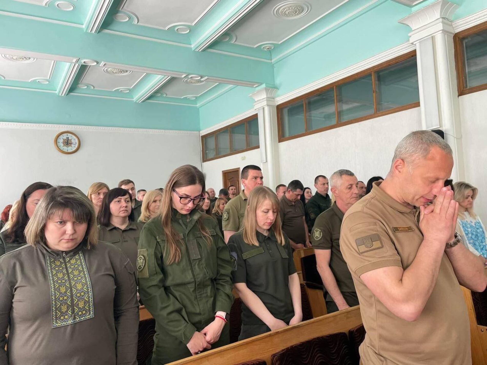 Капелани та віряни київських церков привітали з Пасхою співробітників Мін’юсту