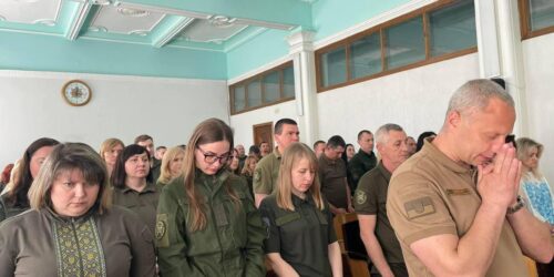 Капелани та віряни київських церков привітали з Пасхою співробітників Мін’юсту
