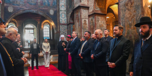 Старший єпископ Анатолій Козачок взяв участь у міжконфесійній молитві за Україну в Софії Київській