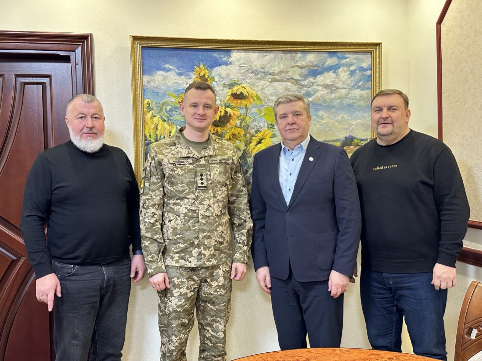 Начальник Служби військового капеланства ЗСУ Олександр Вовкотеча відвідав офіс УЦХВЄ
